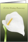 60th Wedding Anniversary Calla Lily and Diamond card