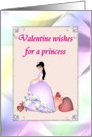 Princess Valentine young girl card