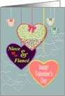 Valentine for Niece and Fiance Loving Hearts card