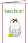 Easter Basket of Eggs card