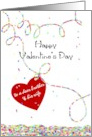 Valentine For Brother And Wife Raining Flowers And Hearts card