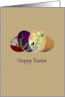 Interfaith Easter Colorful Easter Eggs with Interfaith Symbols card