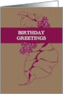 Floral Abstract Birthday card