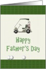 Happy Father’s Day Golf Car and Golf Balls card
