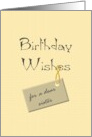 Birthday Greeting for Sister Warm Wishes card