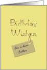 Birthday Greeting for Father For Dad Warm Wishes card