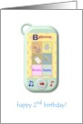 2nd Birthday Toy Smart Phone for Babies card