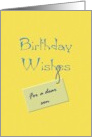 Birthday for Son Warm Wishes card