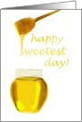 Sweetest Day, Jar of honey and honey spoon card