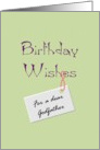 Birthday for Godfather Warm Wishes card