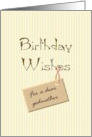 Birthday for Godmother Warm Wishes card