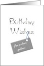Birthday for Godson Warm Wishes card