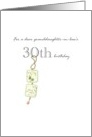 Granddaughter-In-Law’s 30th Birthday Crystal Charm card