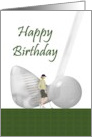 Golf Birthday Teen Girl Golfer Club And Ball card