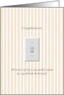 Congratulations Becoming Qualified Electrician Toggle Electric Switch card