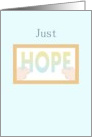Hold On To Hope Encouragement card