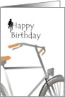 Birthday Love Of Cycling Cyclist And Bicycle card