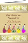 Bharatanatyam Arangetram Invitation Classical Indian Dancers card