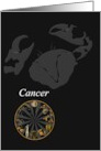 Cancer Zodiac Star Sign Blank card