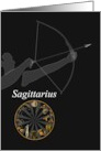 Sagittarius Zodiac Star Sign Blank card