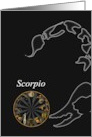 Scorpio Zodiac Star Sign Blank card