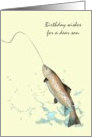 Birthday For Son Trout On A Line card