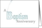 Baptism Anniversary Pouring Water card