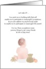 National Occupational Therapy Month, Baby’s interpretation of OT card