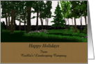 Garden Landscaping Company To Customers Happy Holidays card