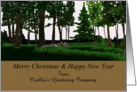 Gardening Company To Customers Christmas Woodland Garden card