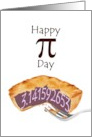 Pi Day 3.141592653 in a Pie Filling card