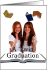 Photocard Graduation For Twins Books Up In The Air card