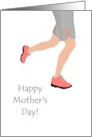 Mother’s Day Lady in Pink Running Shoes card