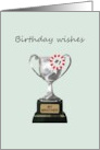 Birthday Wishes For Brother Trophy Cup card