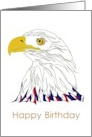 Birthday Profile Of An Eagle card