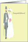 Wedding Congratulations Bride and Groom card