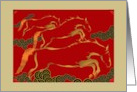 Chinese New Year Magnificent Galloping Horses card