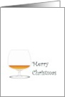 Christmas Cheer Glass of Cognac card