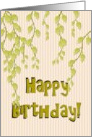 Birthday Soft Green Foliage card