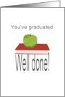 Congratulations on your Graduation Well Done Book and Apple card