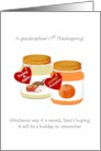 Grandnephew’s 1st Thanksgiving Gourmet Baby Food card