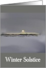 Winter Solstice Open Fields with Sun Low on the Horizon card