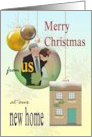 Christmas Greetings From Newlyweds in New Home card
