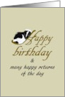 Birthday Baby Skunk Asleep card