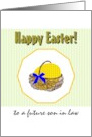 Easter for Future Son in Law Huge Easter Egg in Wicker Basket card