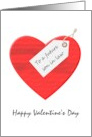 Happy Valentine for Future Son in Law Great Big Red Heart card