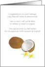Marriage Congratulations Poem Have a Great Honeymoon card
