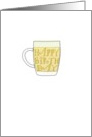 Beer birthday, a mug of beer card