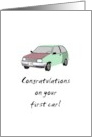 Congratulations First Car A Rickety Beauty card