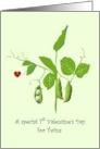 1st Valentine’s Day For Twins Two Peas In A Pod card
